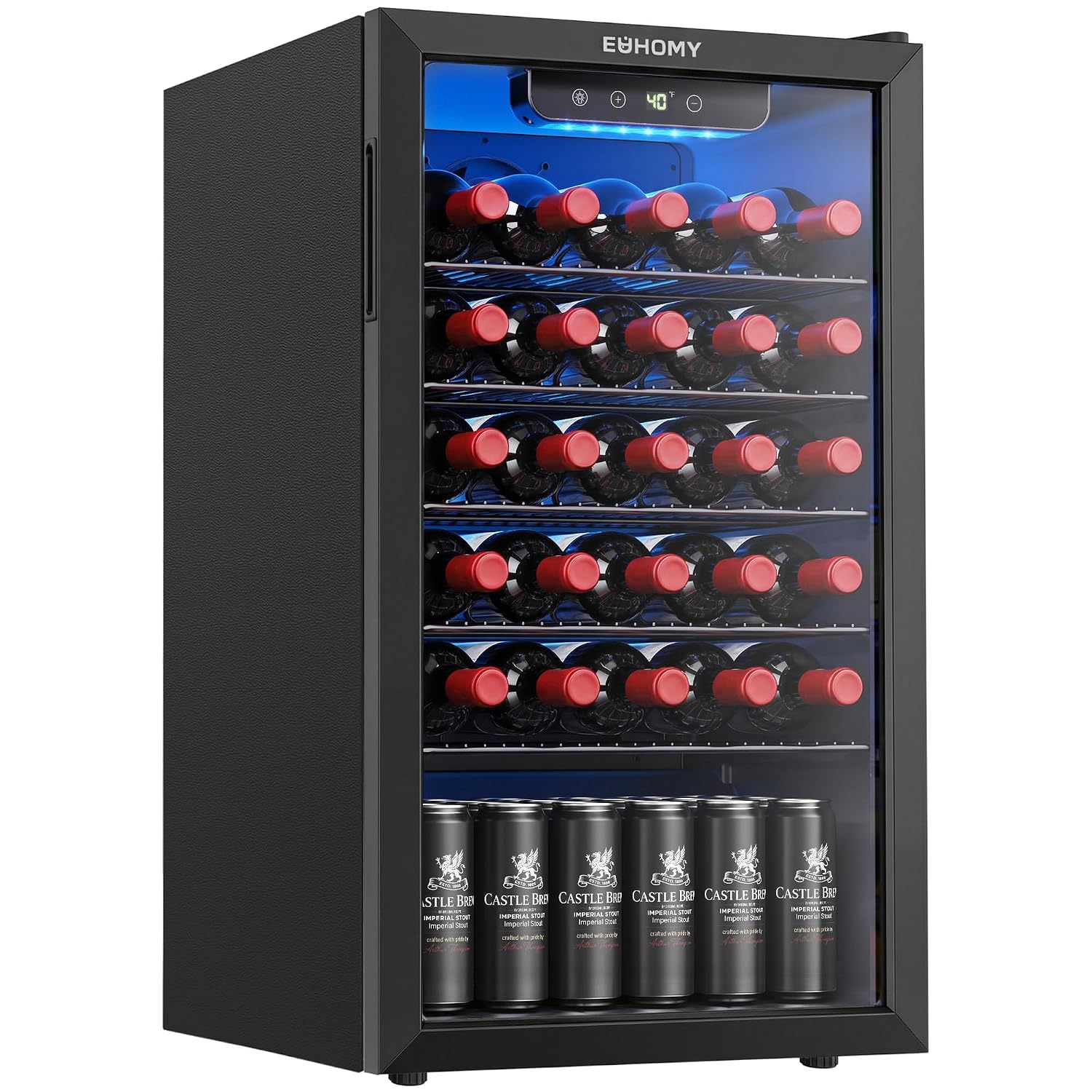 Wine Beer Mini Fridge - Frigorifero per Bevande da 125 Lattine