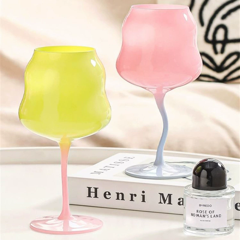 Wine Beer Foot - 2 bicchieri da vino europei in