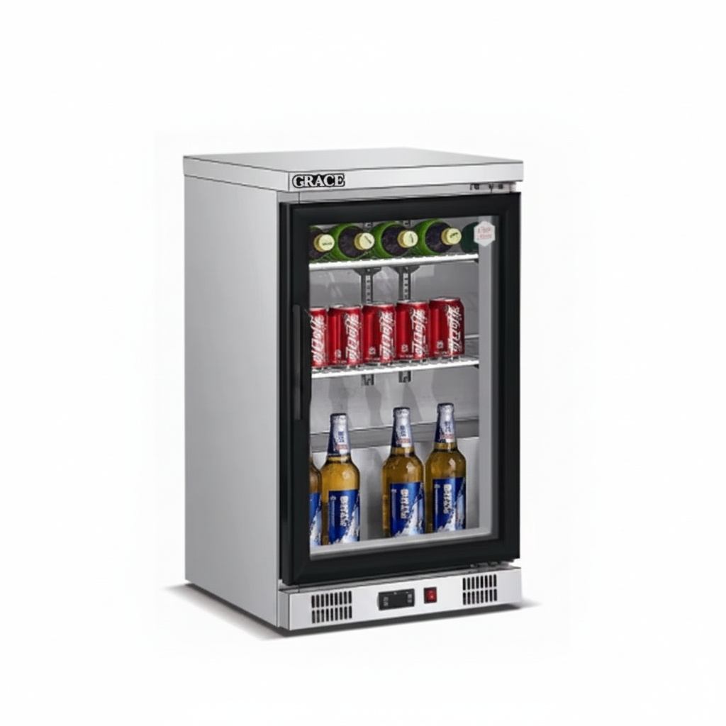 Wine And Beer Undercounter Fridge - Frigorifero Sottobanco, Congelatore Mini in Acciaio
