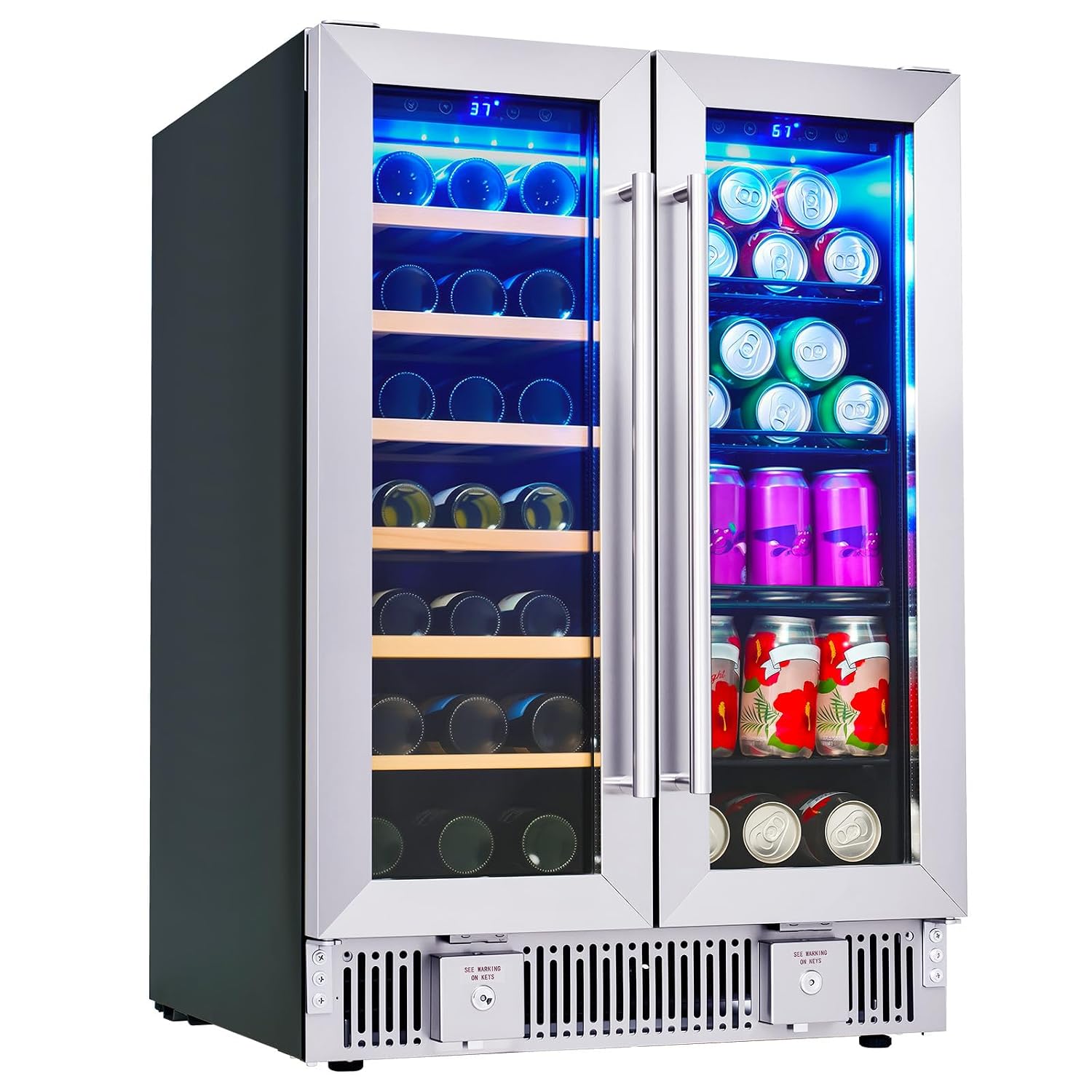 Wine And Beer Undercounter Fridge - Frigorifero per Bevande, Frigo per Vino