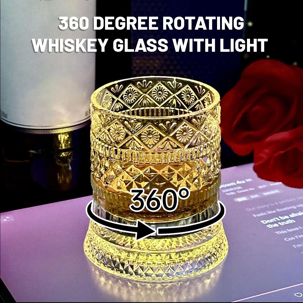 Wine In Beer Glass - Bicchiere da whisky rotante creativo in