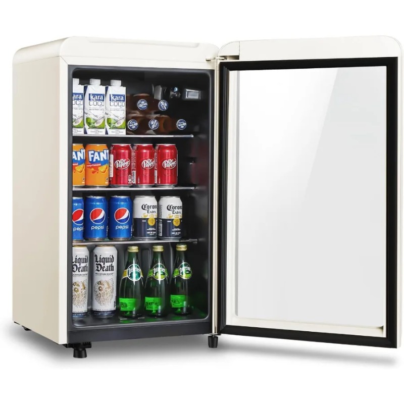 Wine Beer Mini Fridge - Frigorifero per bevande retrò Mini frigorifero