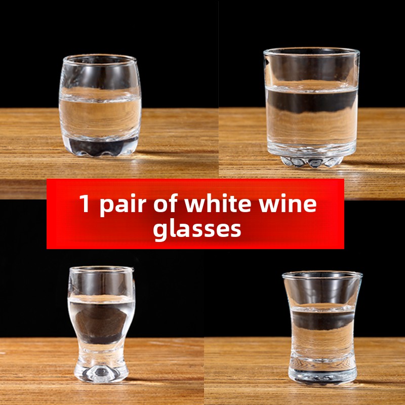 Wine Beer Foot - Bicchiere in Vetro Spesso per Vino
