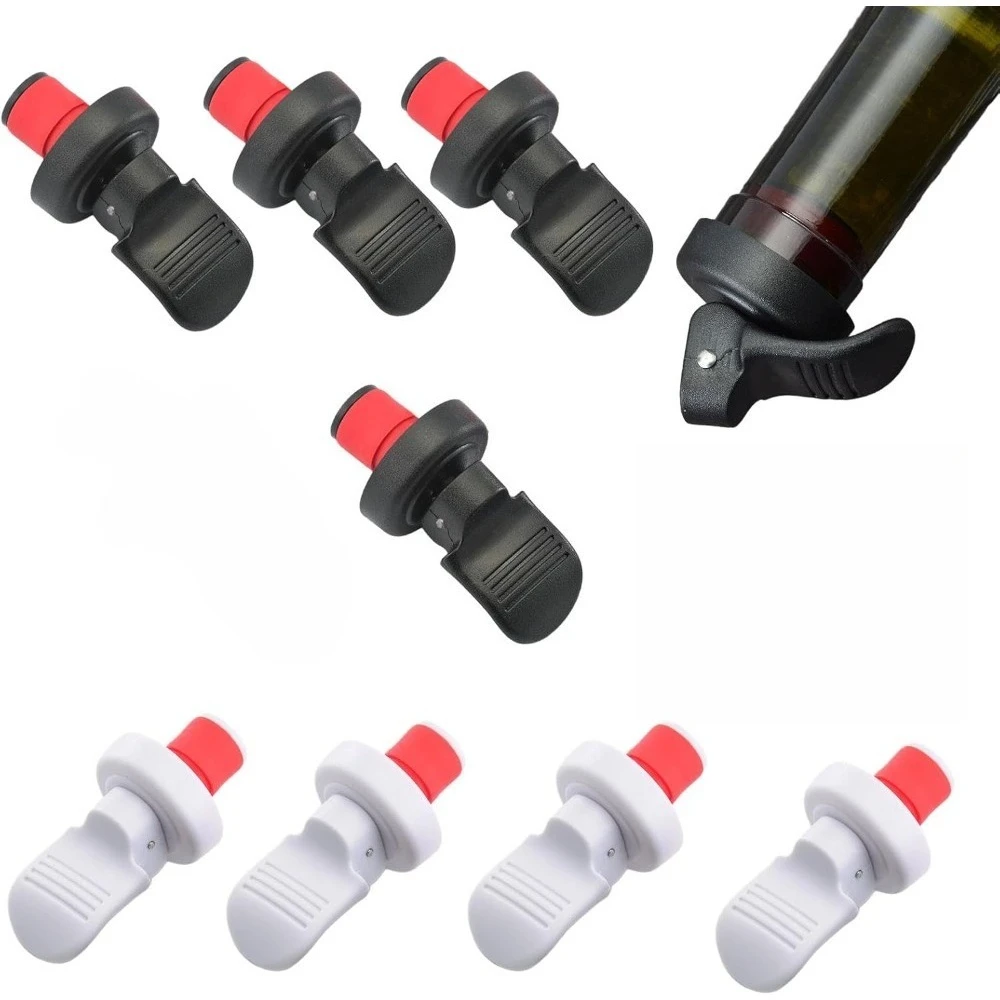 Wine Beer Market - Confezione da 4 tappi per bottiglie