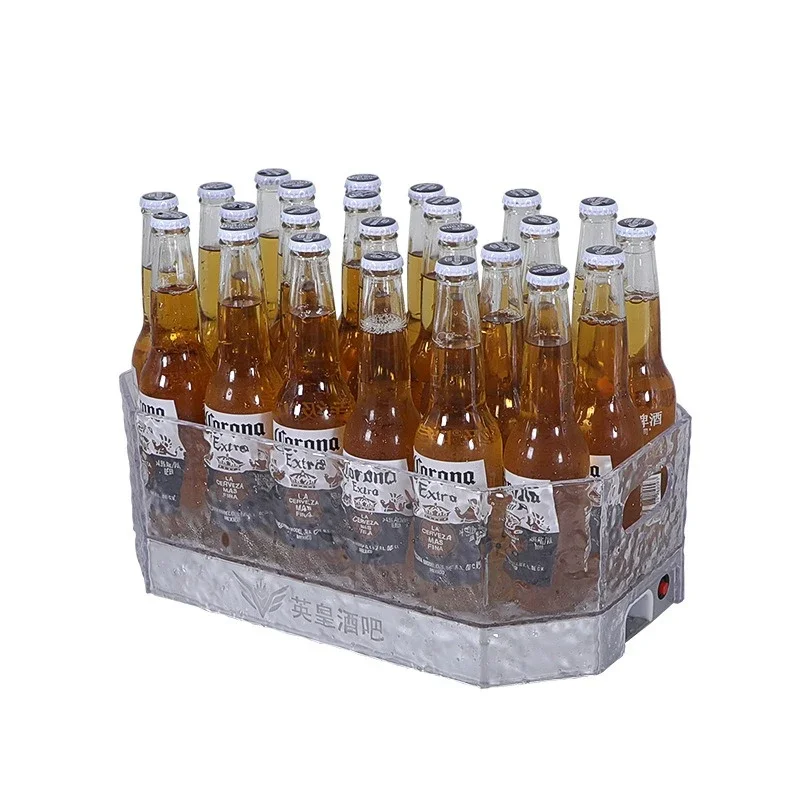 Wine Plus Beer - Secchiello per ghiaccio luminoso a LED