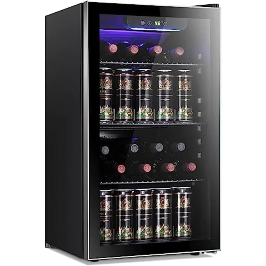 Wine Beer Mini Fridge - Frigorifero/Cantinetta per Vino da 26 Bottiglie