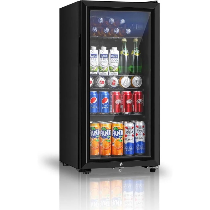 Wine Beer Mini Fridge - Frigorifero per bevande, mini frigorifero da