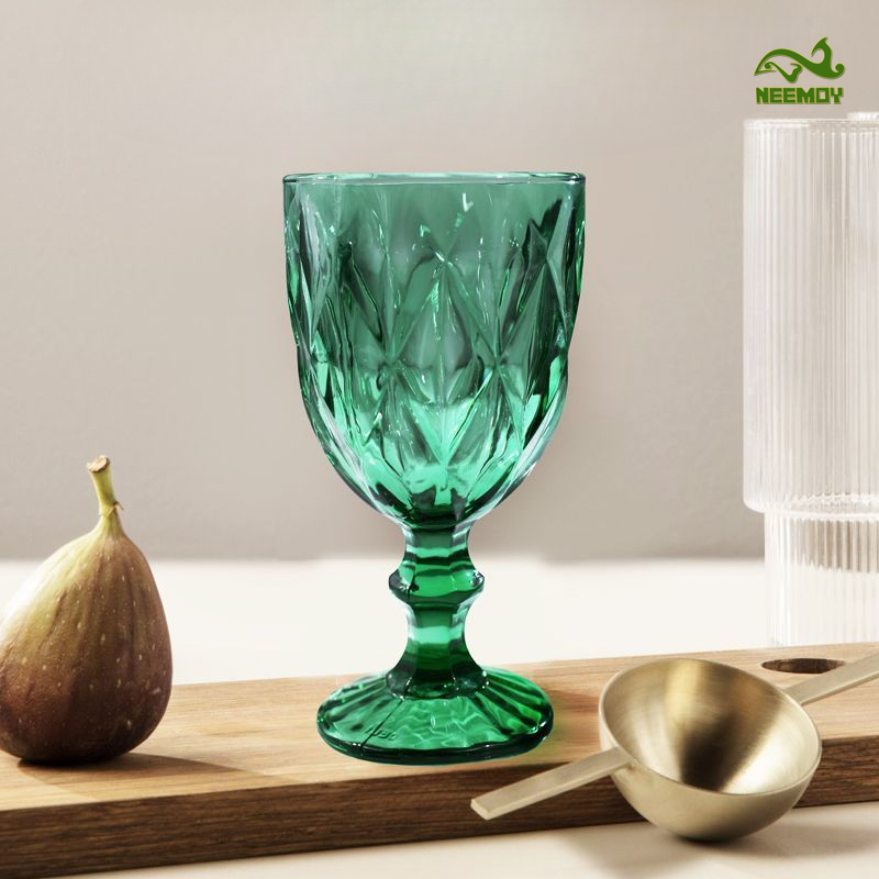 Wine Beer Foot - Bicchieri con Piede Alto Incisi a