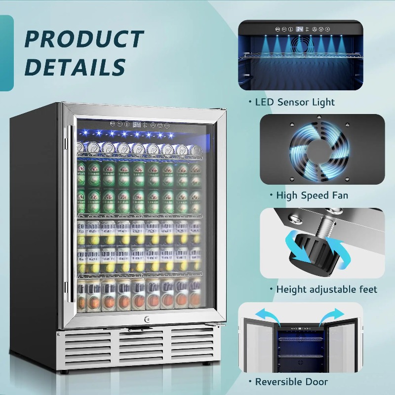 Frigorifero per bevande 24 pol - Wine And Beer Undercounter Fridge recensione e prezzo