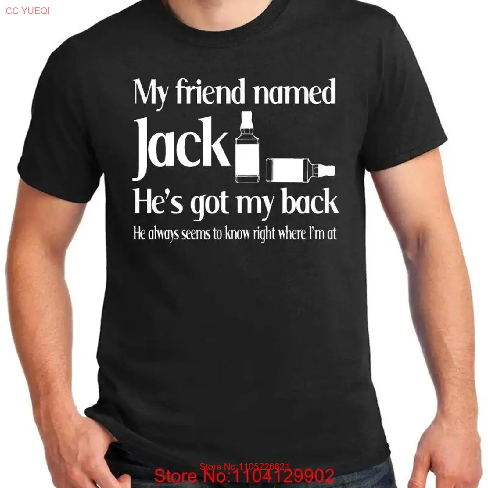 T-shirt con testo di canzone p - Wine Beer Whiskey Song recensione e prezzo
