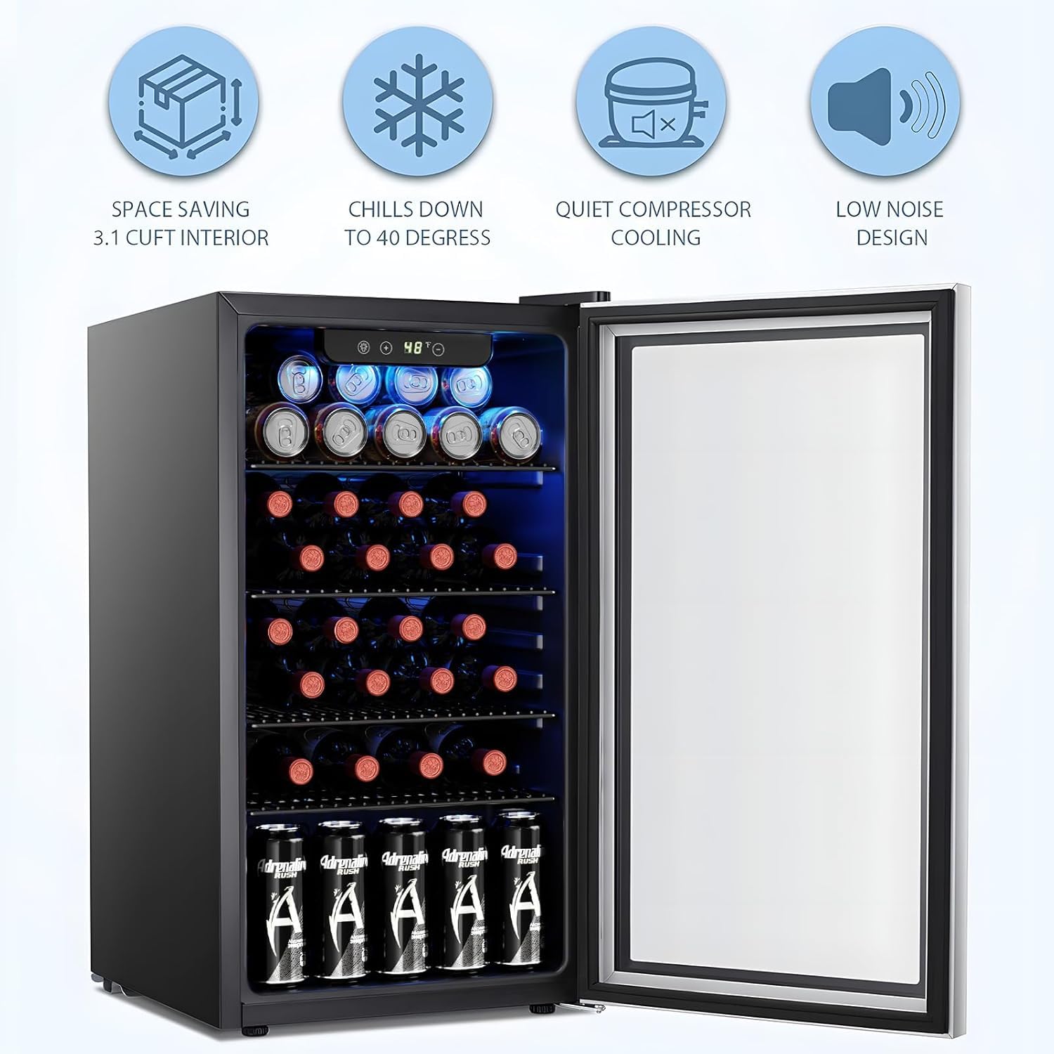 Frigorifero/Cantinetta Vino da - Wine Beer Mini Fridge recensione e prezzo