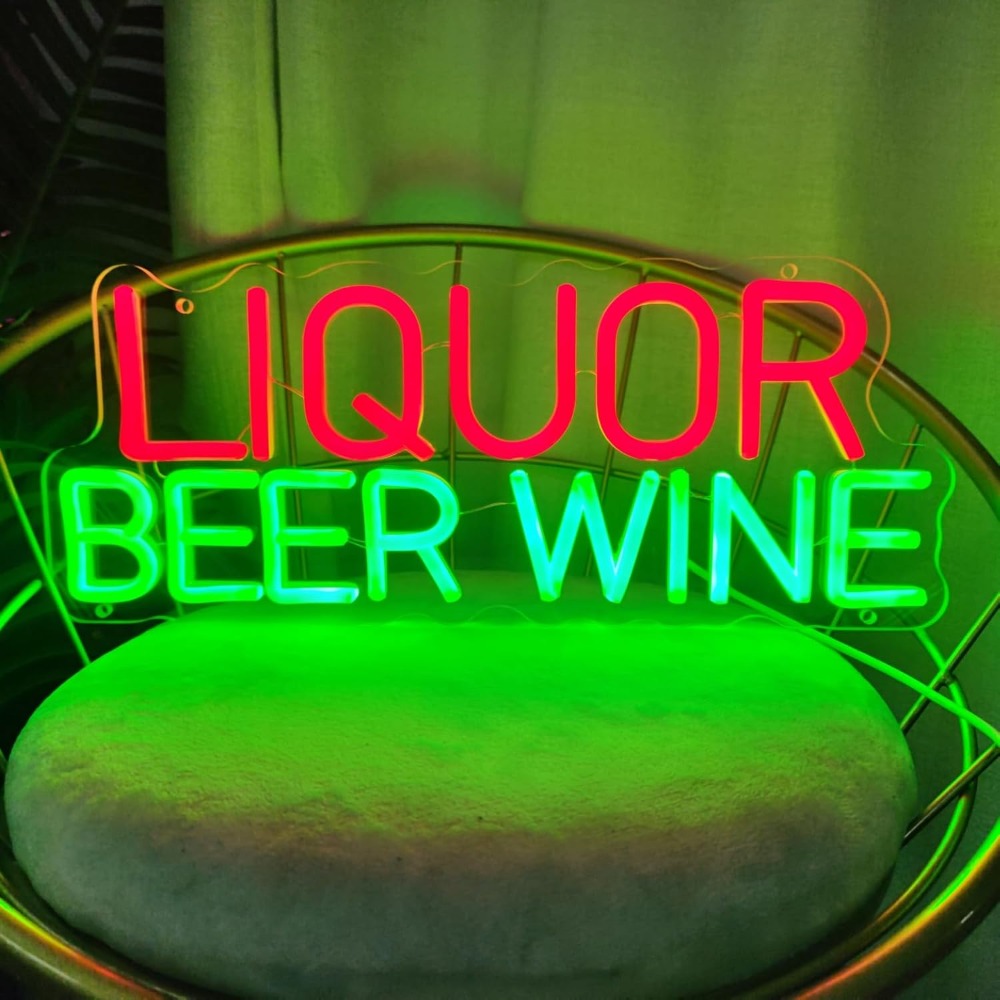 Insegna LED al Neon per Liquor - Wine Beer Whiskey Year recensione e prezzo