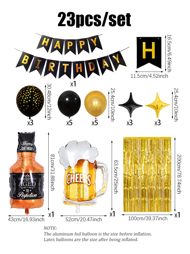 Set da 23 Pezzi: Striscione Ne - Wine Beer Whiskey Year recensione e prezzo
