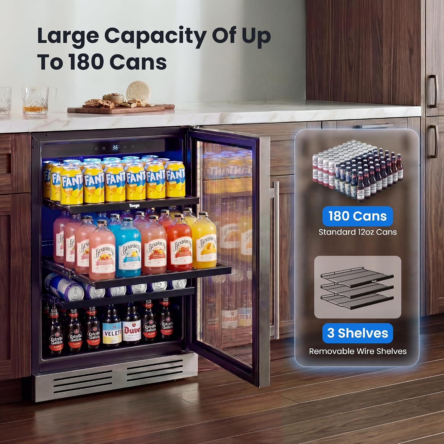Frigorifero per Bevande da 24  - Wine And Beer Undercounter Fridge recensione e prezzo