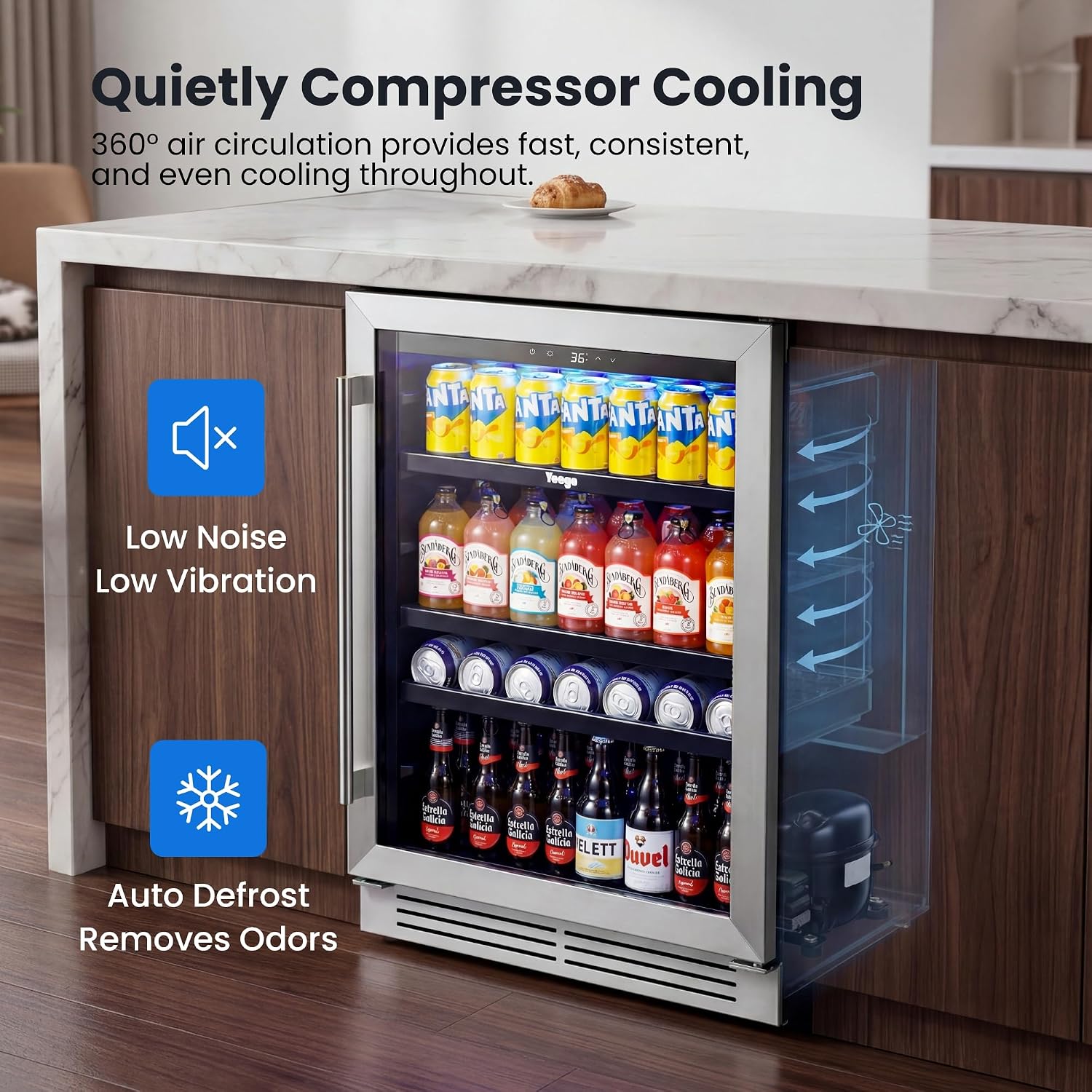 Frigorifero per Bevande da 24  - Wine And Beer Undercounter Fridge recensione e prezzo