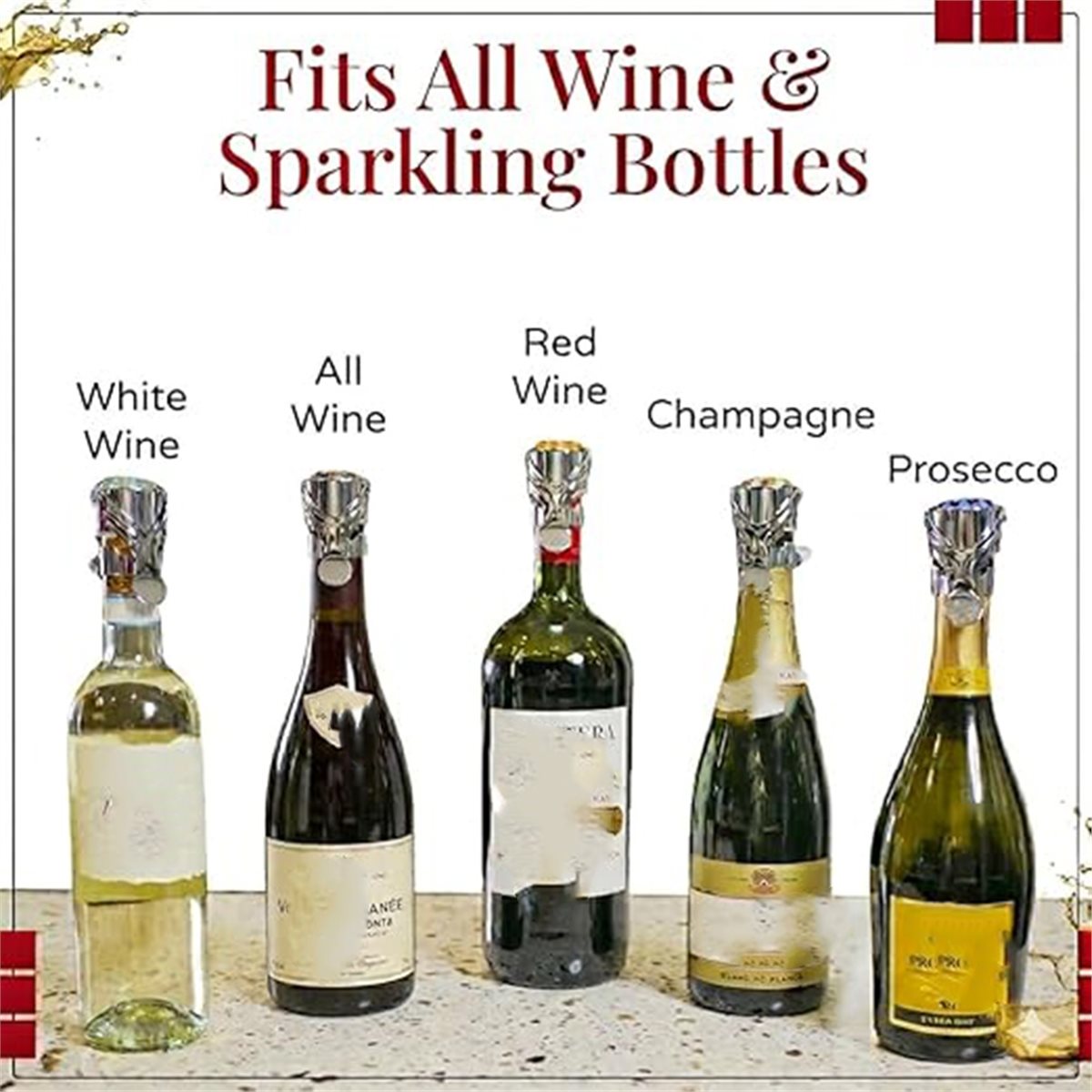 (A02R) Set di 2 Tappi per Vino - Wine & Beer Tours Of Nova Scotia recensione e prezzo