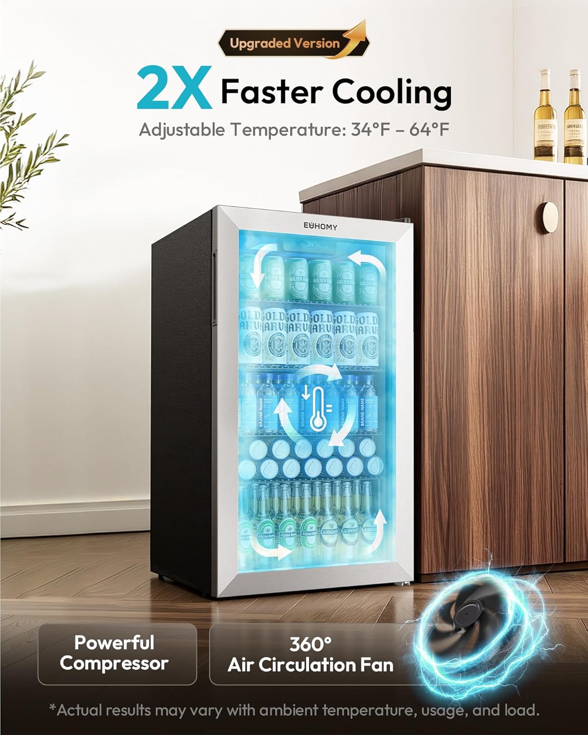 Mini Frigorifero per 130 Latti - Wine Beer Mini Fridge recensione e prezzo