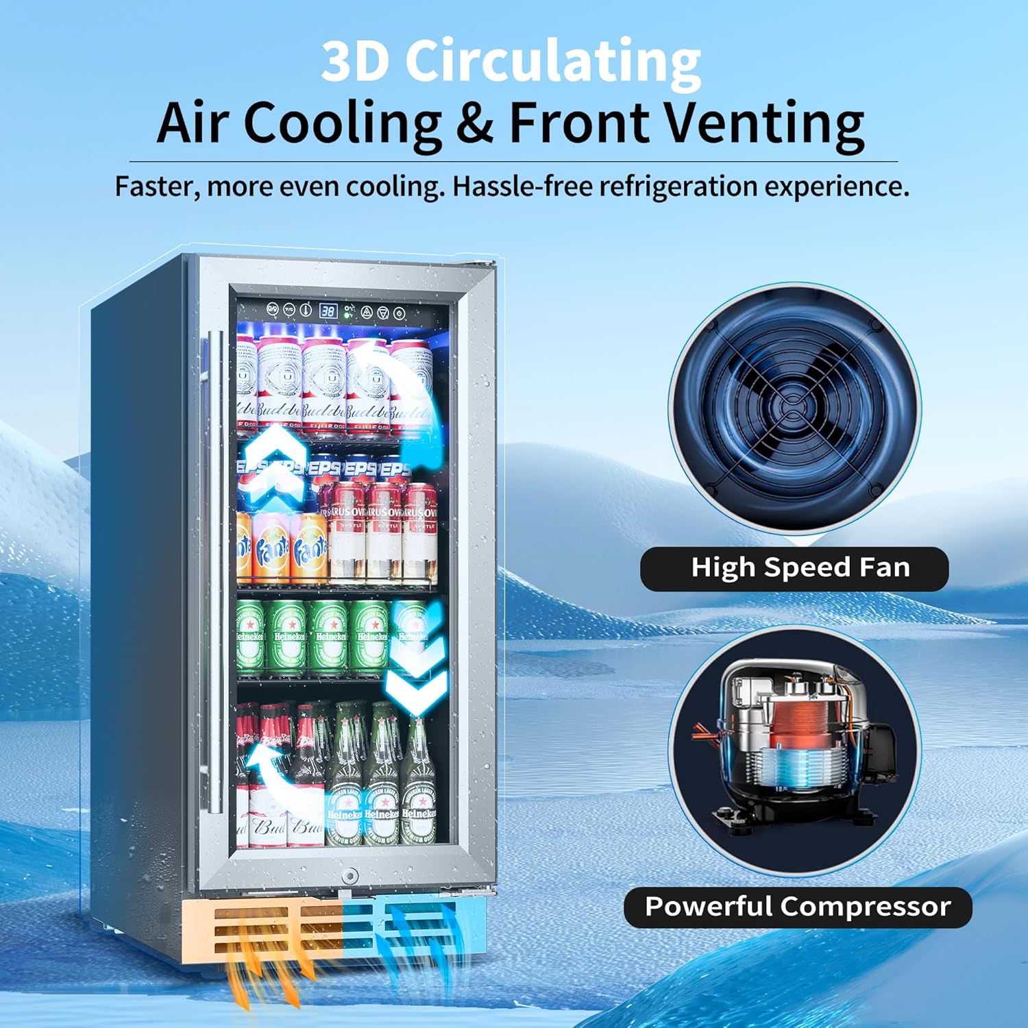 Frigorifero per Bevande da Inc - Wine And Beer Undercounter Fridge recensione e prezzo
