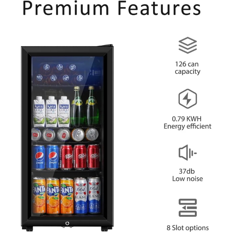 Frigorifero per bevande, mini  - Wine Beer Mini Fridge recensione e prezzo